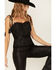 Image #3 - Wonderwest Women's Lace Trim Tank, Black, hi-res