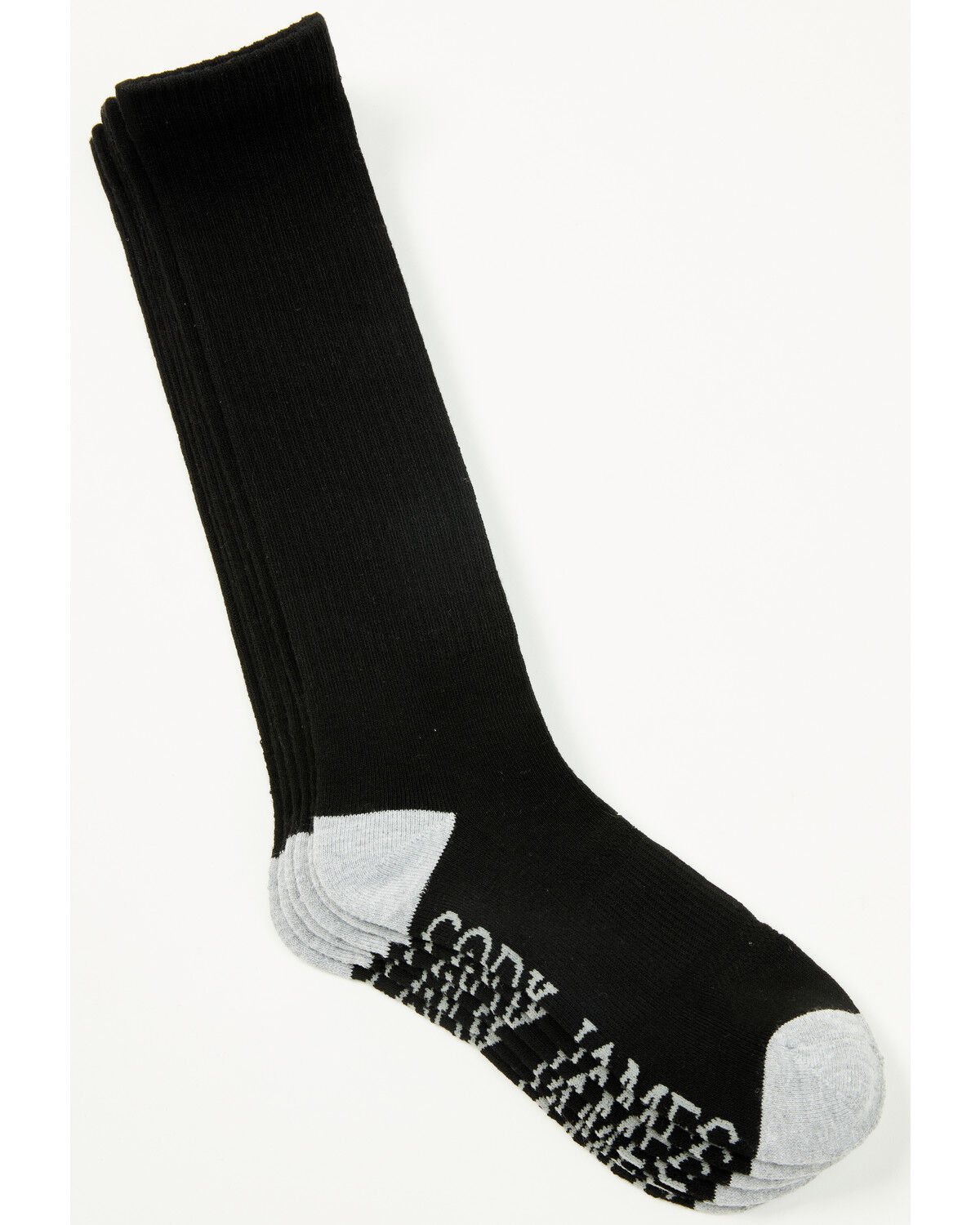 Image #1 - Cody James Men's Crew Socks - 3 Pack, Black, hi-res