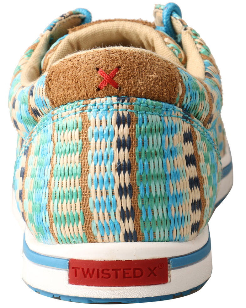 Twisted X Women's HOOey Loper Shoes - Moc Toe, Blue, hi-res