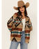 Image #1 - Cotton & Rye Women's Southwestern Print Blazer, Khaki, hi-res