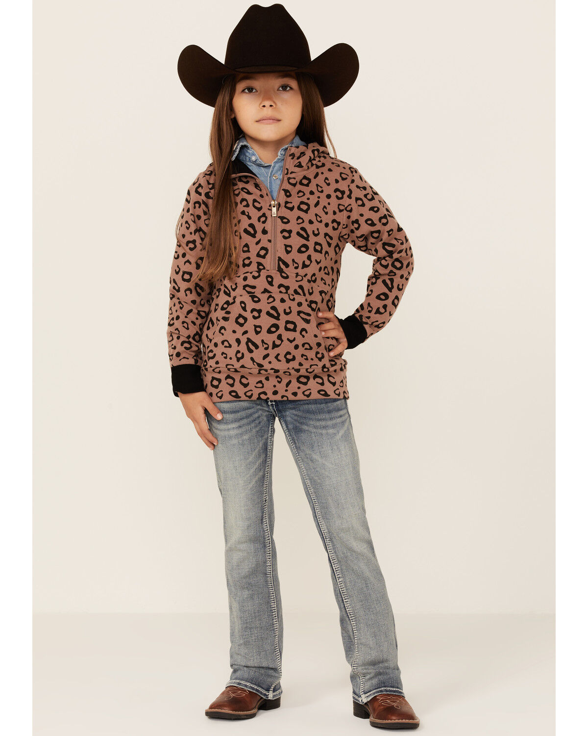 ampersand leopard moletom com capuz