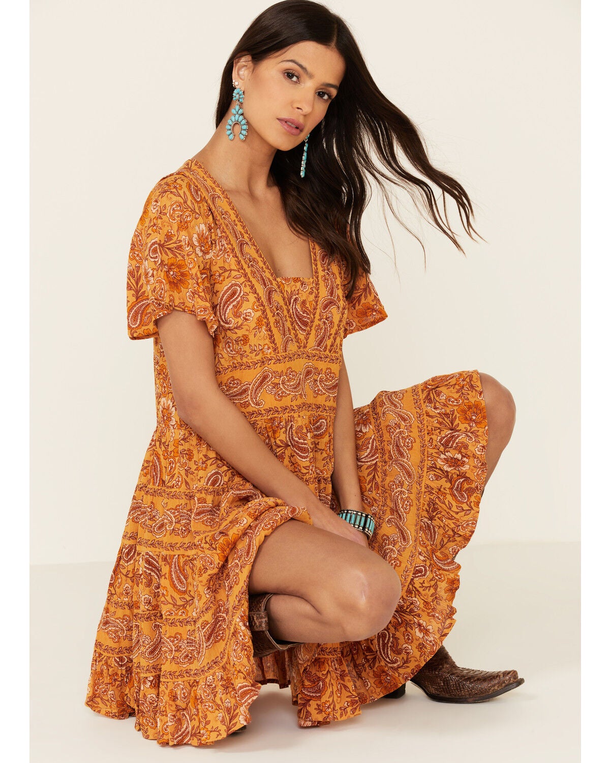Image #1 - Patrons of Peace Women's Border Print Toluca Dress, , hi-res