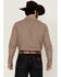 Image #4 - Blue Ranchwear Men's Euclid Plaid Print Long Sleeve Snap Western Shirt, Tan, hi-res