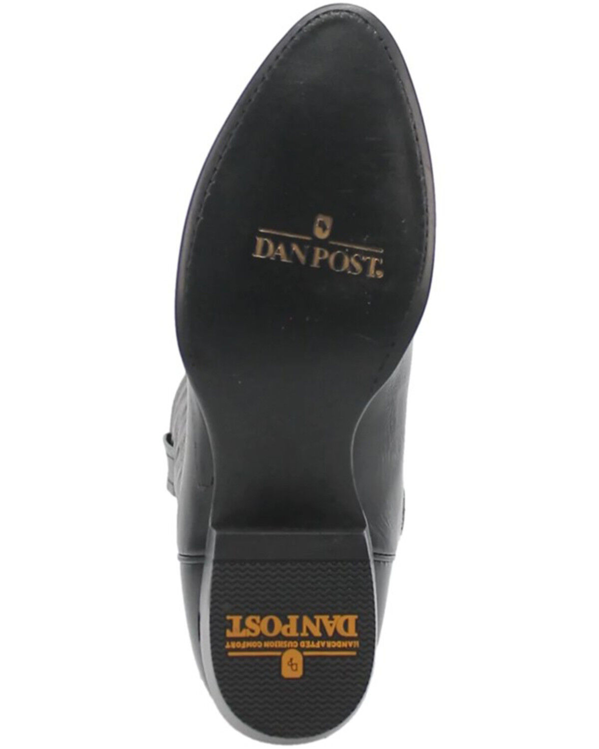Image #7 - Dan Post Men's Mignon Western Boots - Round Toe, Black, hi-res