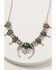 Shyanne Women's Mystic Summer Concho Squash Blossom Necklace, Silver, hi-res