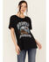 Image #1 - Wrangler Retro Women's Long Live Cowboys Short Sleeve Boyfriend Graphic Tee, Black, hi-res