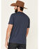 Image #4 - Ariat Men's Heather Shade Logo Short Sleeve Graphic T-Shirt, Navy, hi-res