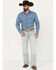 Image #1 - Cody James Men's Pioneer Light Wash Slim Bootcut Stretch Denim Jeans, Light Wash, hi-res