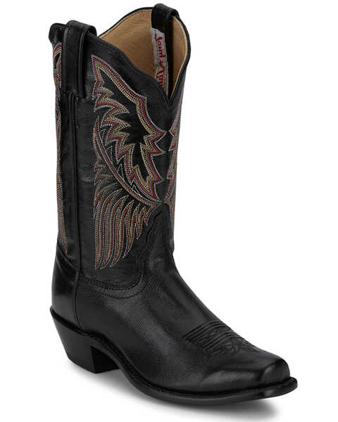 Tony Lama Women's Sagrada Western Boots - Square Toe , Black, hi-res
