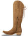 Image #3 - Lane Women's Lexington Knee High Corset Suede Western Boots - Snip Toe, Brown, hi-res