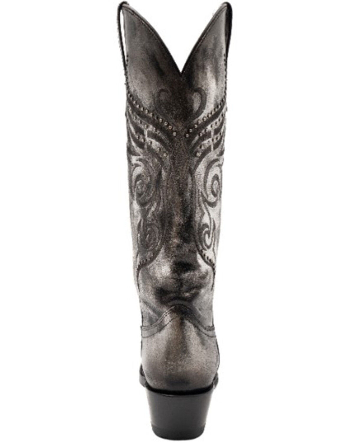 Image #5 - Ferrini Women's Masquerade Western Boots - Snip Toe, Silver, hi-res