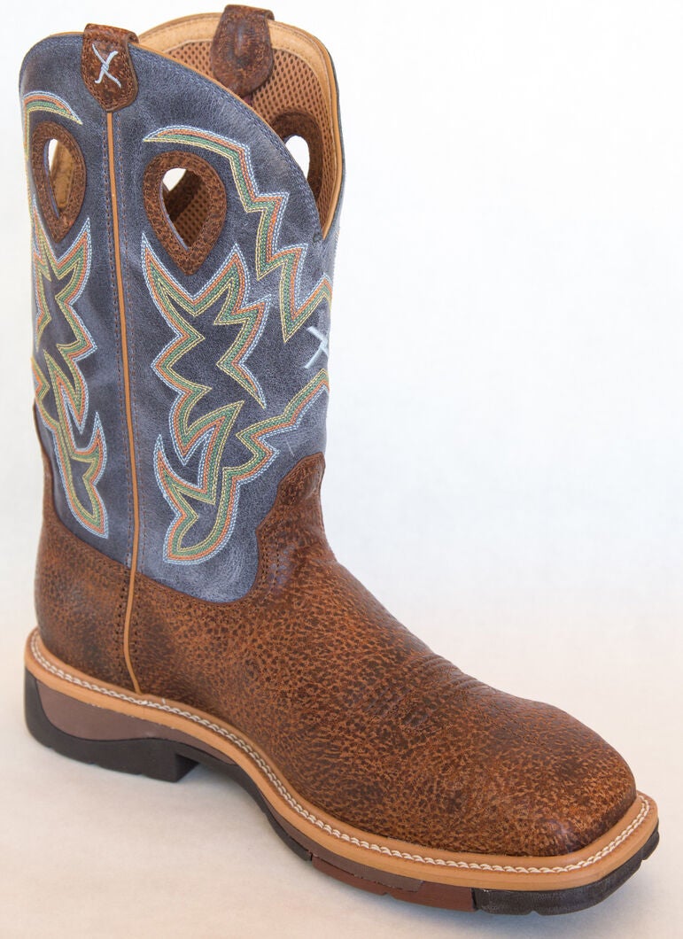 Twisted X Men's Lite Work Boots - Steel Toe, Peanut, hi-res