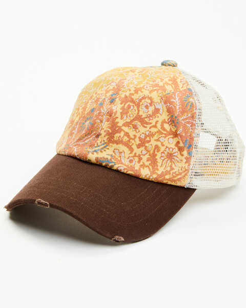Cleo + Wolf Women's Paisley Circle Patch Ball Cap, Multi, hi-res