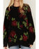 Image #3 - Show Me Your Mumu Women's Rose Print Sweater, Black, hi-res