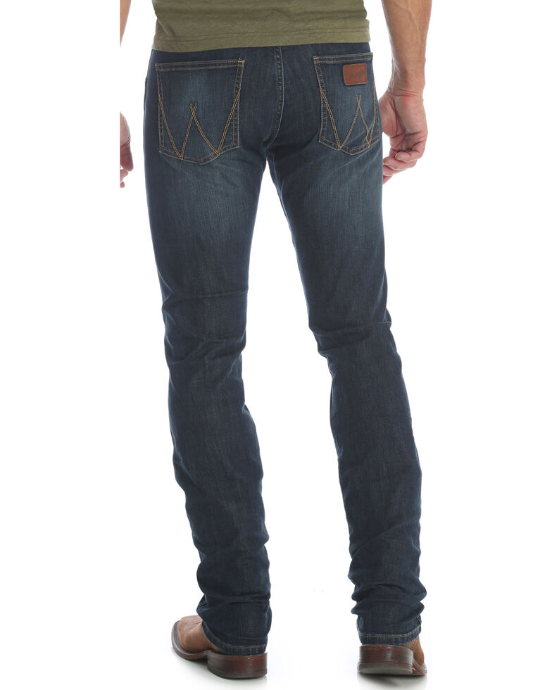 Wrangler Retro Men's Blue Stretch Denim Jeans - Skinny - Country Outfitter