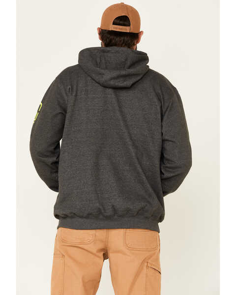Image #4 - Carhartt Men's Loose Fit Midweight Logo Sleeve Graphic Hooded Sweatshirt, Medium Grey, hi-res