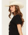 Image #2 - Los Sundays Women's Tequila & Horses Short Sleeve Graphic Tee, Black, hi-res