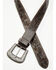 Image #1 - Cody James Men's Cyrus Floral Tooled Leather Belt, Dark Brown, hi-res
