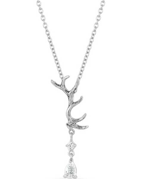Montana Silversmiths Women's Kristy Titus Nature's Chandelier Necklace, Silver, hi-res
