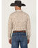 Image #4 - Cody James Men's Waylen Floral Print Long Sleeve Button-Down Stretch Western Shirt, Brown, hi-res