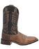 Laredo Men's Montana Western Boots - Broad Square Toe, Brown, hi-res