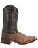 Laredo Men's Montana Western Boots - Wide Square Toe, Brown, hi-res