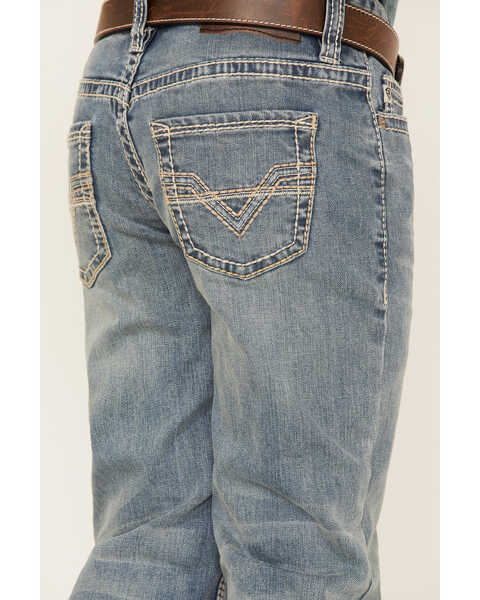 Image #4 - Rock & Roll Denim Boys' Light Wash Vintage Bootcut Jeans, Light Wash, hi-res