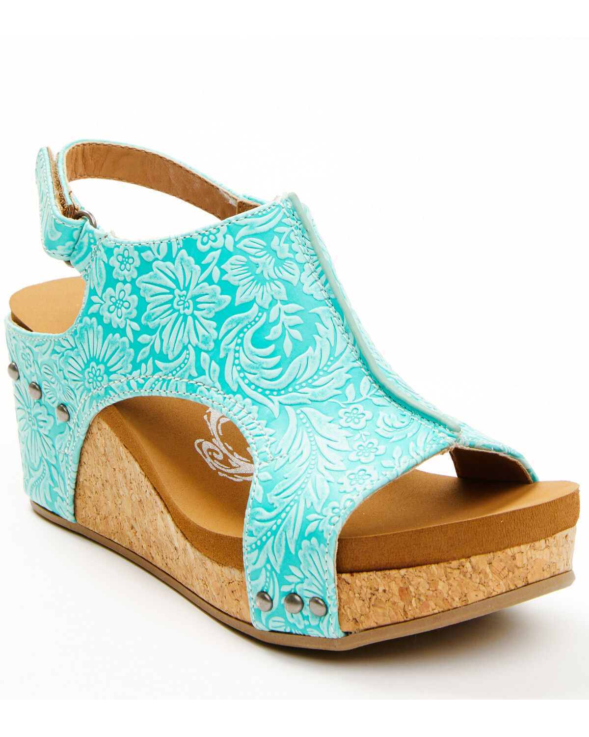 Image #1 - Very G Women's Isabella Sandals, Turquoise, hi-res