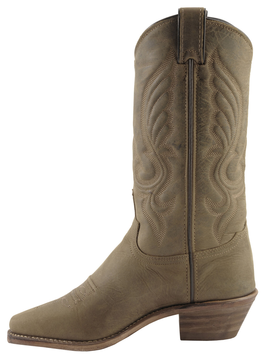 Image #3 - Abilene Women's Oiled Cowhide Western Boots - Round Toe, Brown, hi-res