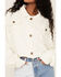 Image #3 - Free People Women's Saturday Cropped Shacket, Ivory, hi-res