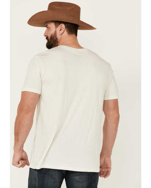 Image #4 - Cody James Men's Lonesome Sundown Steerhead Graphic Short Sleeve T-Shirt , Cream, hi-res