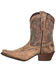 Durango Women's Driftwood Western Booties - Snip Toe, Brown, hi-res