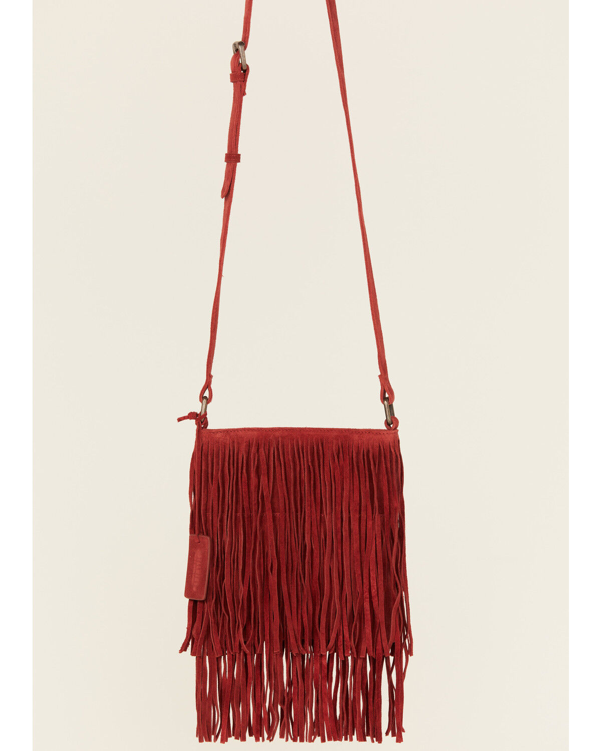 Image #2 - Idyllwind Women's Camarillo Suede Fringe Crossbody Bag, Red, hi-res