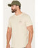 Image #2 - Brixton Men's Alpha Square Logo Graphic T-Shirt, Cream, hi-res