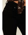 Image #2 - Rock & Roll Denim Women's Mid Rise Bootcut Stretch Denim Jeans, Black, hi-res