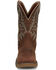 Image #4 - Justin Men's Stampede Rush Short Base Performance Western Boots - Broad Square Toe, Brown, hi-res
