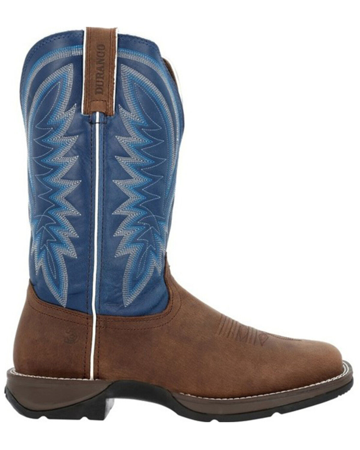 Image #2 - Durango Men's Rebel Performance Western Boots - Square Toe, Blue, hi-res