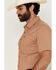 Image #2 - Kimes Ranch Men's Linville Solid Short Sleeve Button-Down Performance Shirt, Tan, hi-res