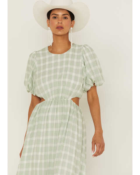 Image #2 - Show Me Your Mumu Women's Eloise Plaid Maxi Dress, Green, hi-res