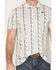 Image #3 - Rock & Roll Denim Men's Southwestern Striped Short Sleeve Stretch Polo, Natural, hi-res