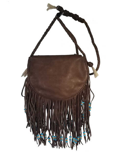 Image #2 - Kobler Leather Women's Dark Rossette Crossbody Bag, Dark Brown, hi-res