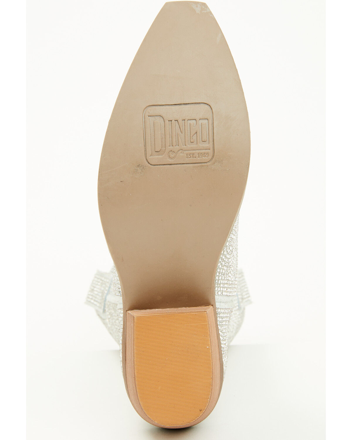 Image #7 - Dingo Girls' Silver Dollar Embellished Western Boots - Snip Toe, Silver, hi-res