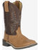 Image #1 - Smoky Mountain Boys' Adobe Western Boots - Broad Square Toe, Brown, hi-res