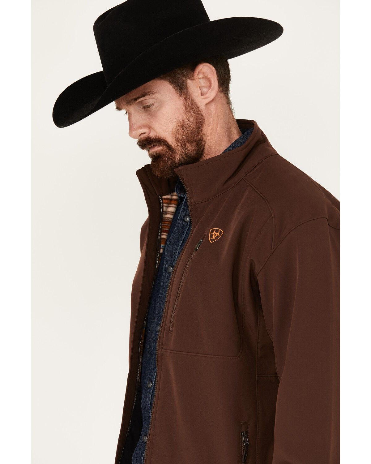 Image #3 - Ariat Men's Logo 2.0 Chimayo Jacket, Brown, hi-res