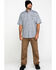 Ariat Men's Grey Rebar Made Tough Durastretch Vent Short Sleeve Work Shirt , Heather Grey, hi-res