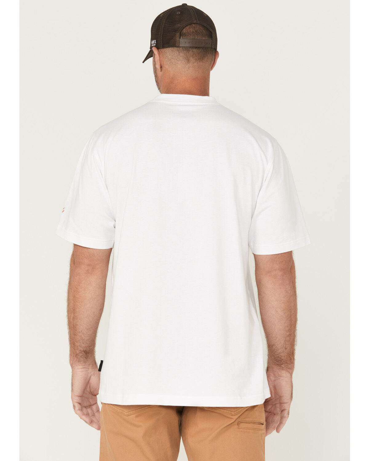 Image #4 - Hawx Men's Wrenches Embroidered Pocket Short Sleeve Work T-Shirt, White, hi-res
