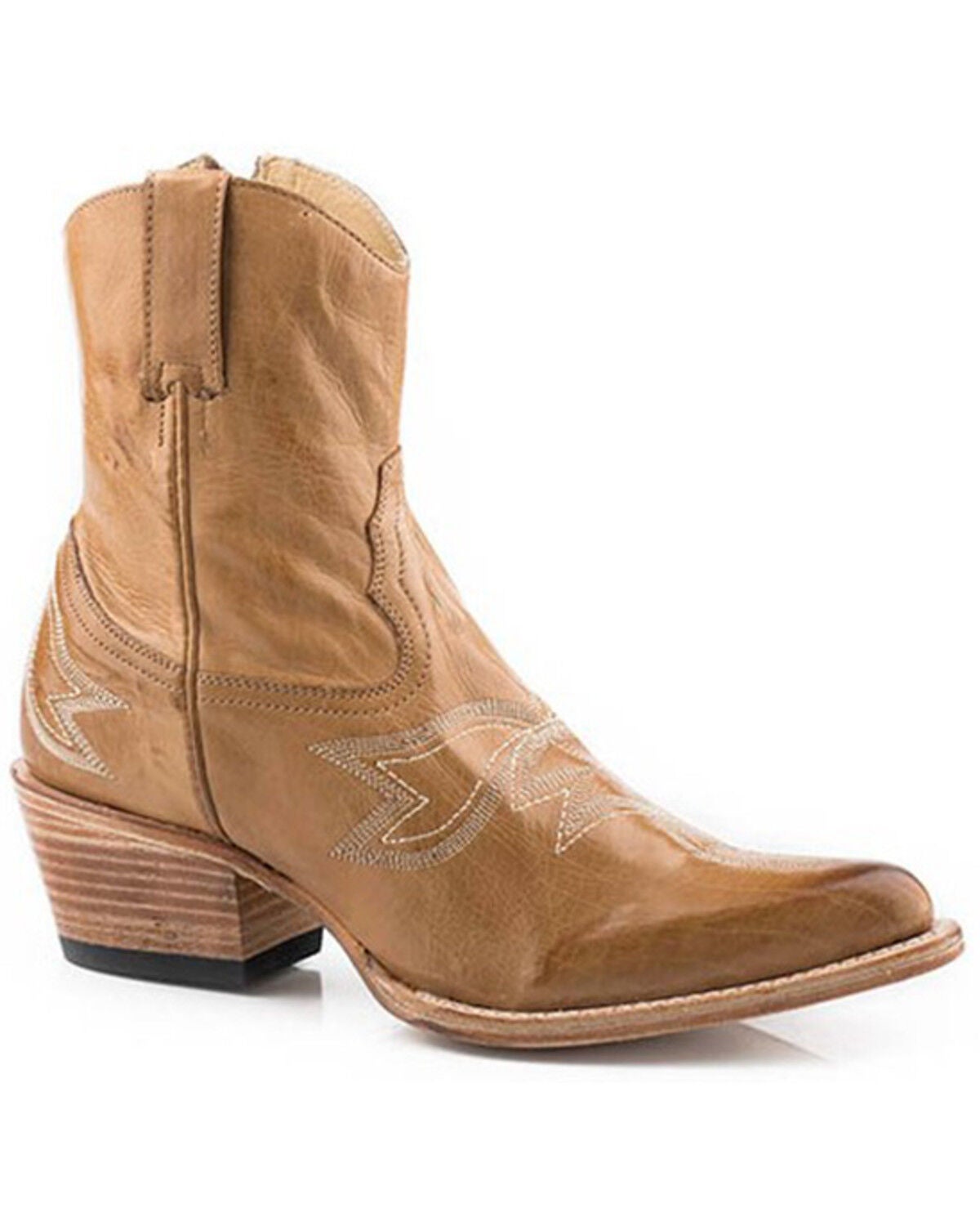 Image #1 - Stetson Women's Piper Western Booties - Round Toe, , hi-res