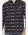 Image #3 - Moonshine Spirit&reg; Men's Indian Wells Southwestern Print Long Sleeve Snap Western Shirt, Navy, hi-res