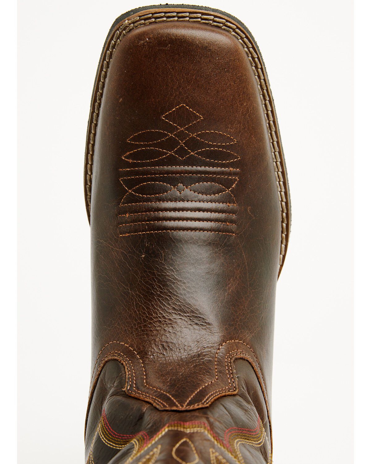 Image #6 - Roper Men's Monterey Vintage Vamp Performance Western Boots - Square Toe, Tan, hi-res
