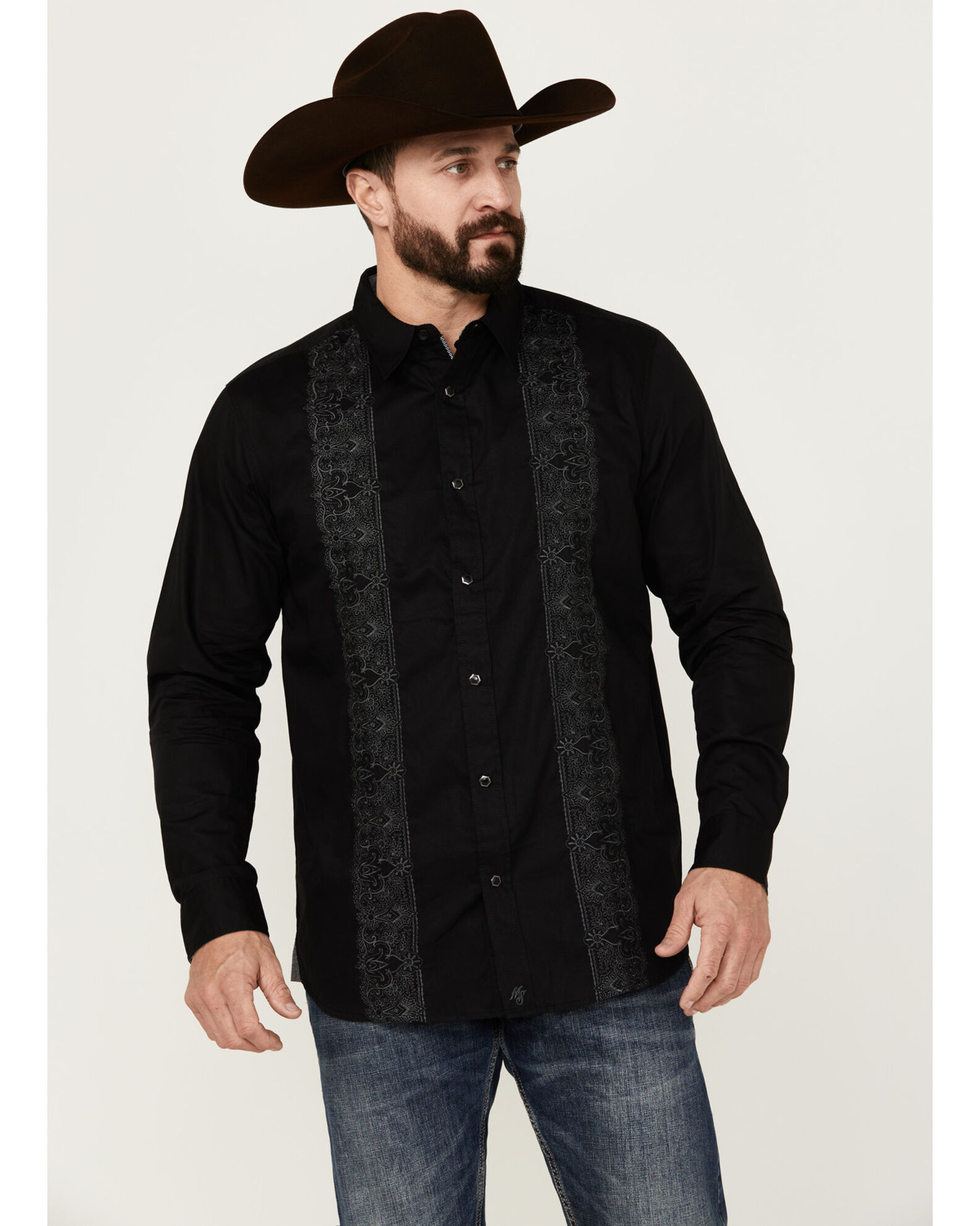 LUCKY LEGEND WESTERN EMBROIDERED SHIRT